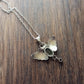 Sapphire & Garnet Moth Pendant