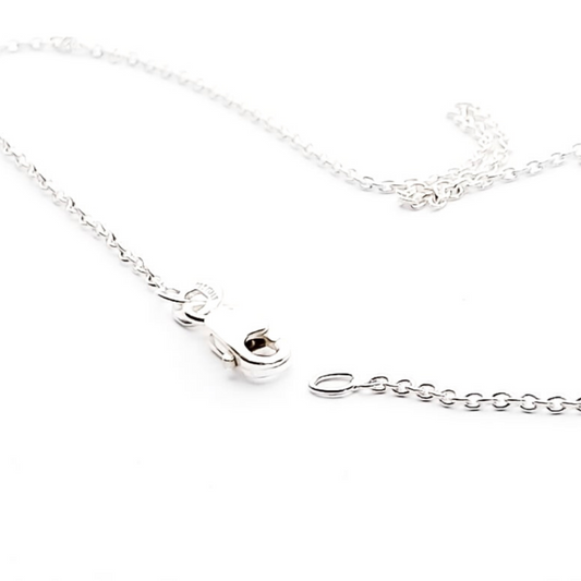 Rhodium plated Sterling Silver chain 